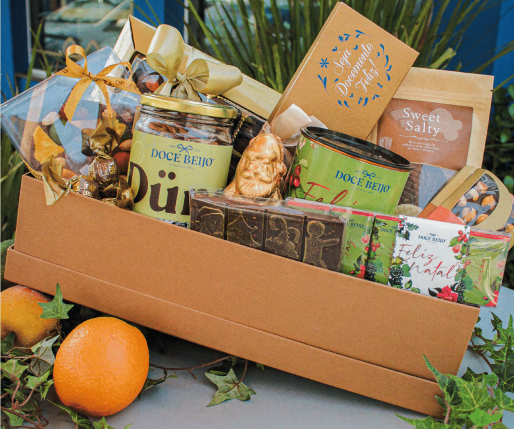 Caixa Retangular Frutos de Natal