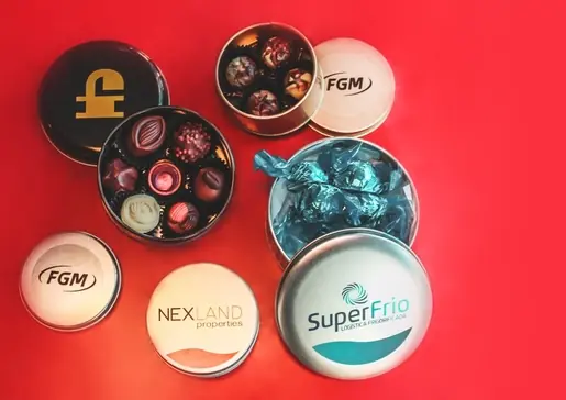Latas de chocolate